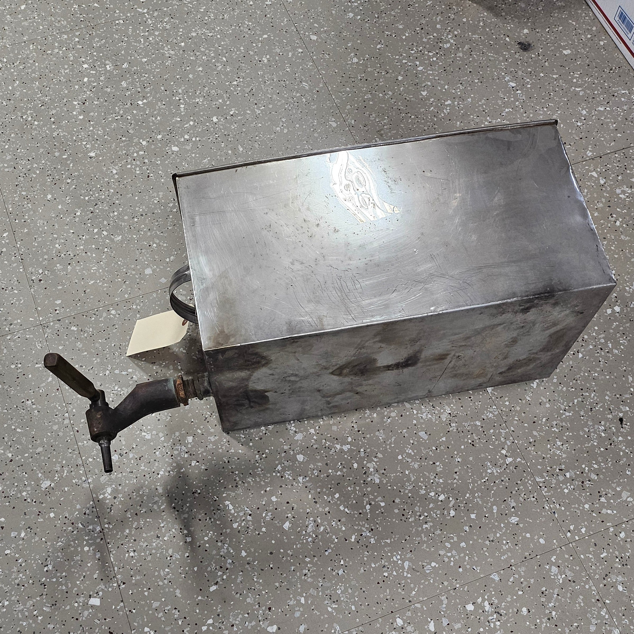 Stainless Soldered Pan w/Handles and Grimm Valve (10"x20"x10")