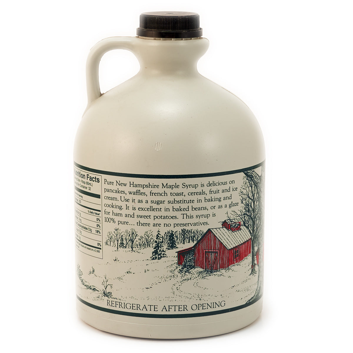 1/2 Gallon Plastic Jug of Grade A Amber Color - Rich Taste Maple Syrup