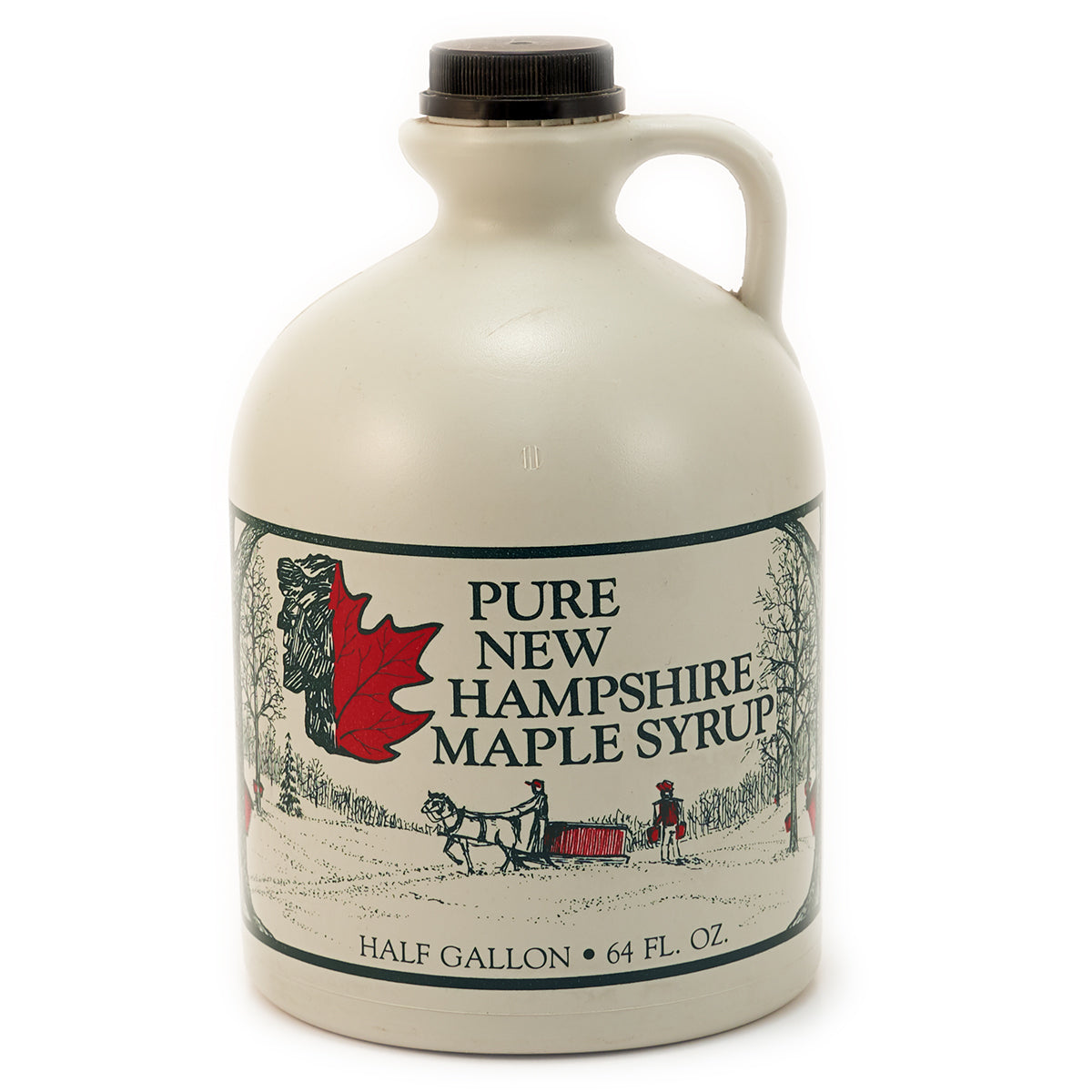 1/2 Gallon Plastic Jug of Grade A Amber Color - Rich Taste Maple Syrup