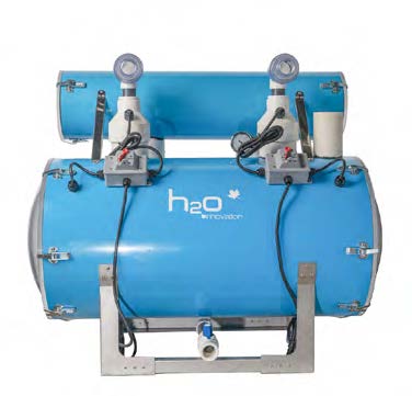 18"x36" H2O Electric Horizontal Vacuum Releaser w/Manifold and Two 1 HP Pump