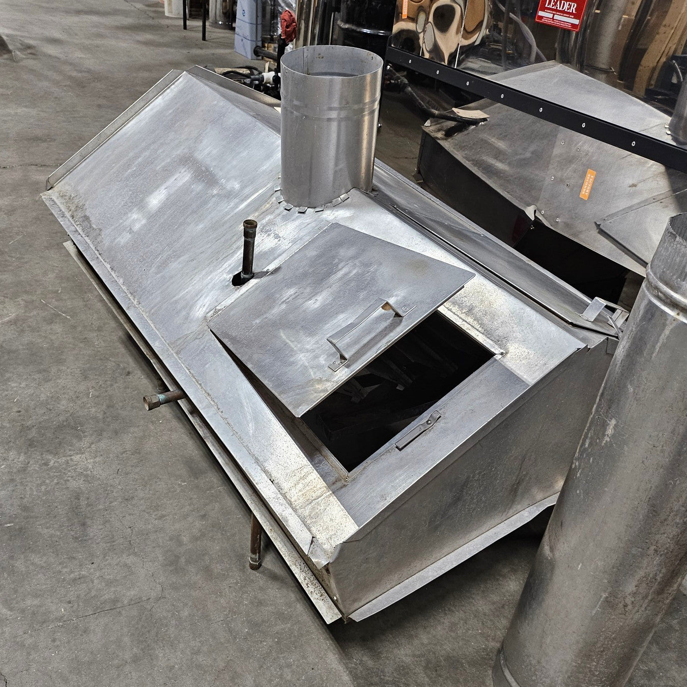 Leader 3'x5' Aluminum Hood w/Preheater