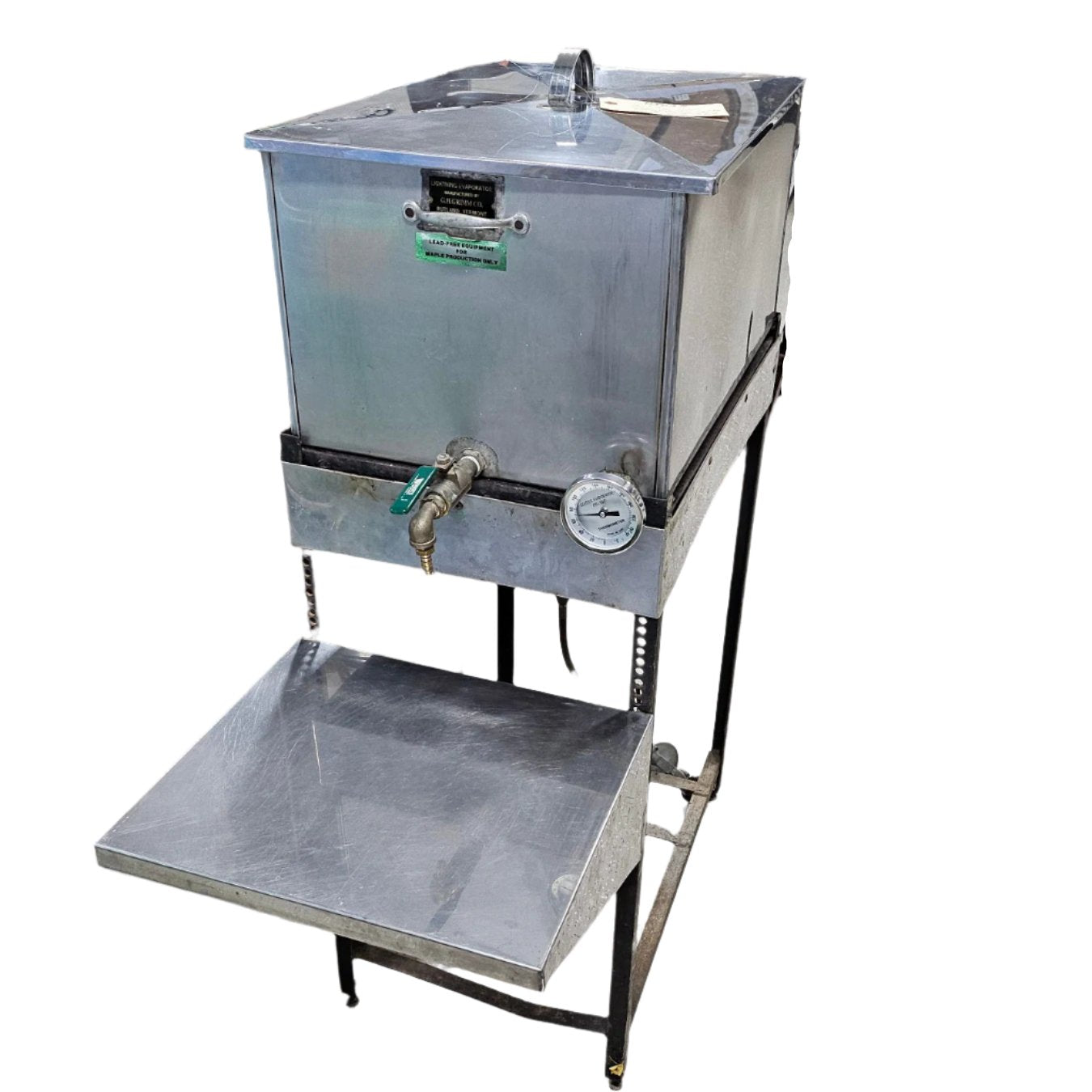 16"x24" Grimm Gas Canner w/Stainless Lead Free Soldered Pan, Cover, Valve and Thermometer (no filter rack)