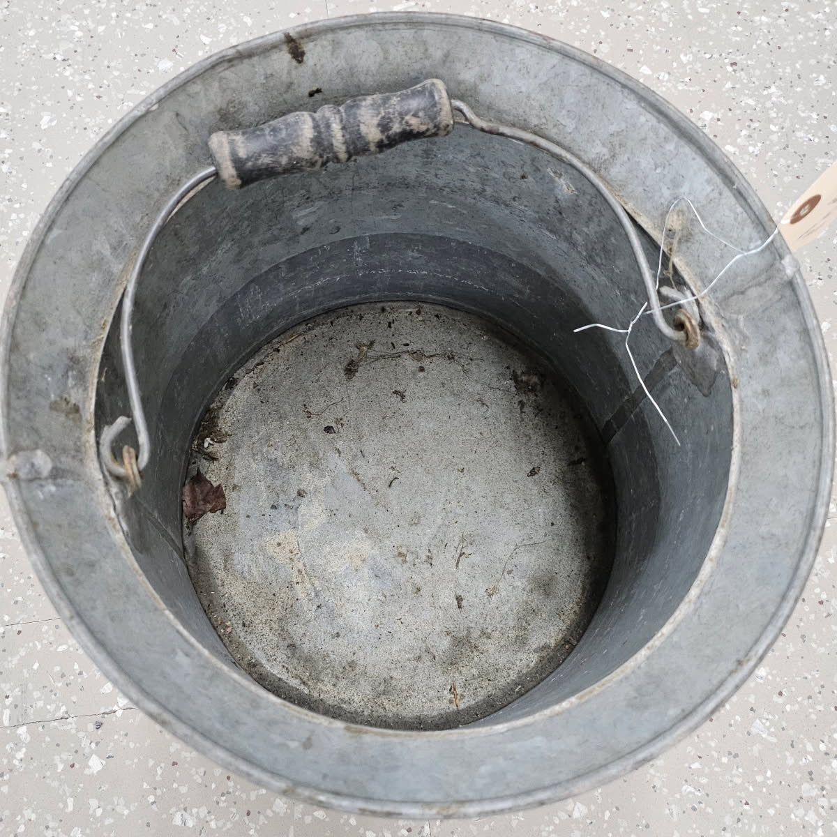 Antique Galvanized Gathering Pail