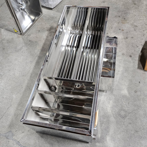 18"x4' Lapierre Accordion Pan w/Shallow Flues (New)