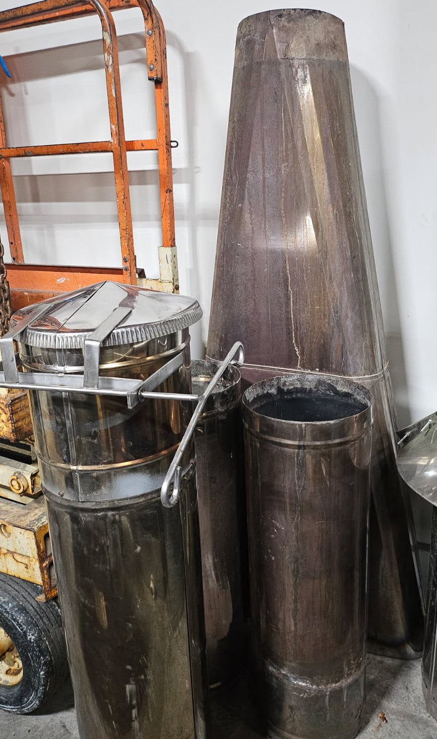 3'x8' Leader Evaporator w/Lead Free Soldered Pans (raised flue) SS Stack and Stack Cover.