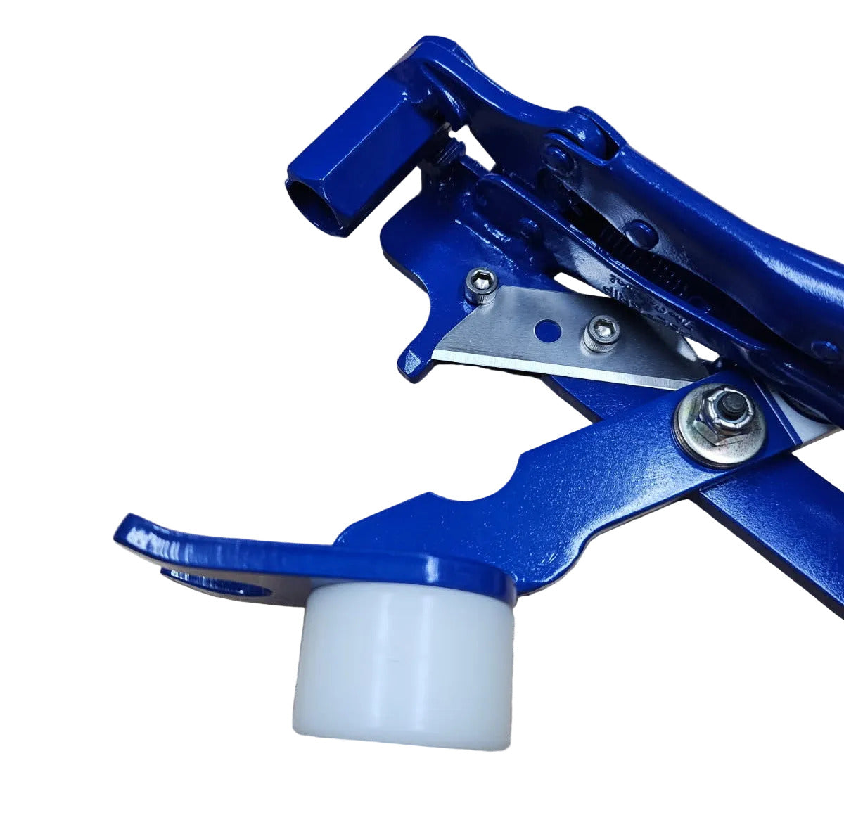 One Hand Tubing Fitting Machine w/Cutter and Hammer for 5/16" Tubing (blue)