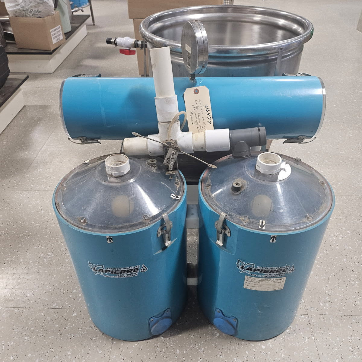 Lapierre Vertical Double Vacuum Releaser (for parts only) Sold As Is