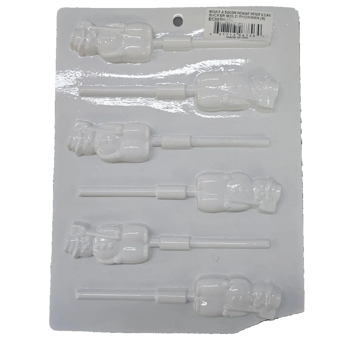 Snowmen Plastic Sucker Mold
