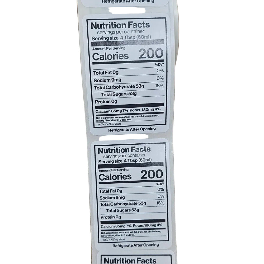Nutrition Label 1 5/8"x2 3/8" (100/roll)