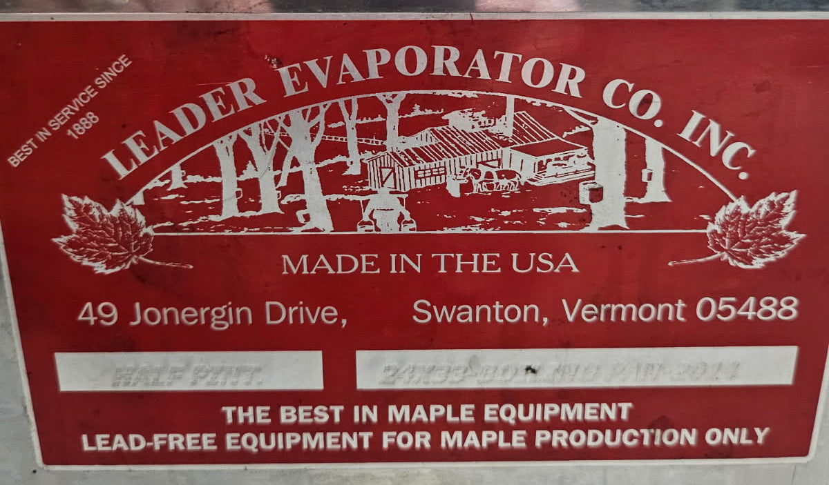 Used 1/2 Pint Welded 3 Section Syrup Pan