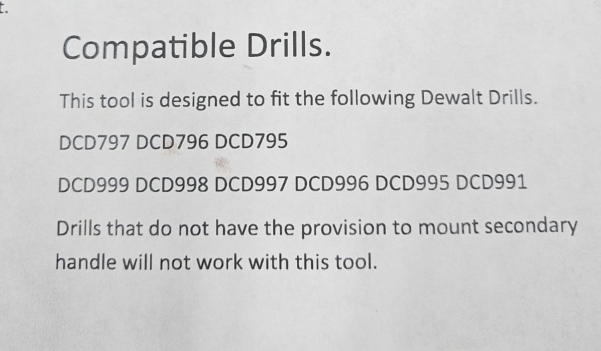 Used Leader Exac Tap for Dewalt Drill (like new)