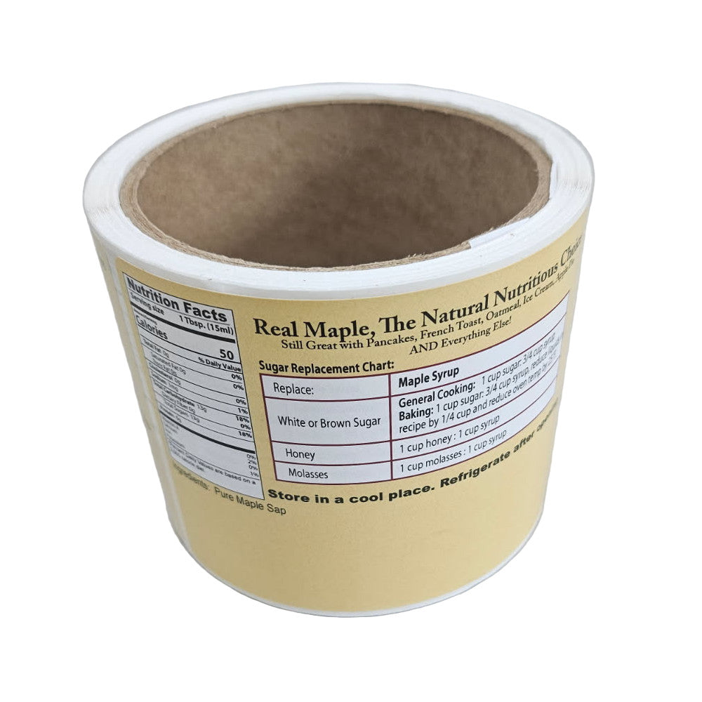 16 oz Decanter Back Label with Nutritional Label