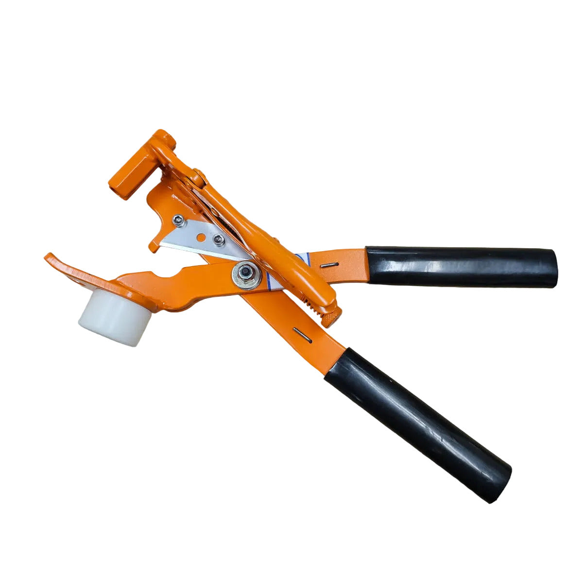 One Hand Tubing Fitting Machine w/Cutter and Hammer for 3/16" Tubing (orange)