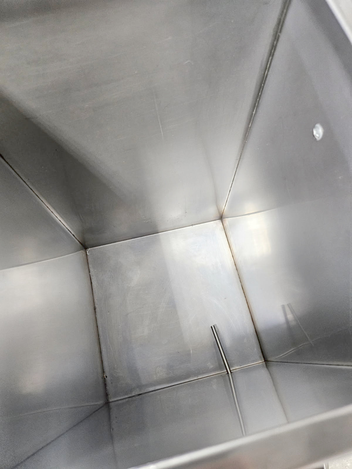 Used 10"x10"x18" Stainless Pan with Handles and Cover on a Stand with Propane Burner