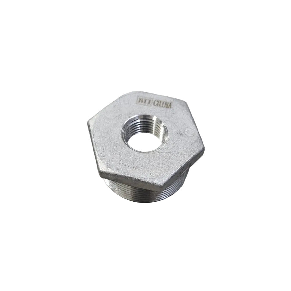 1 1/2" x 1/2" Stainless Thread Reducing Bushing