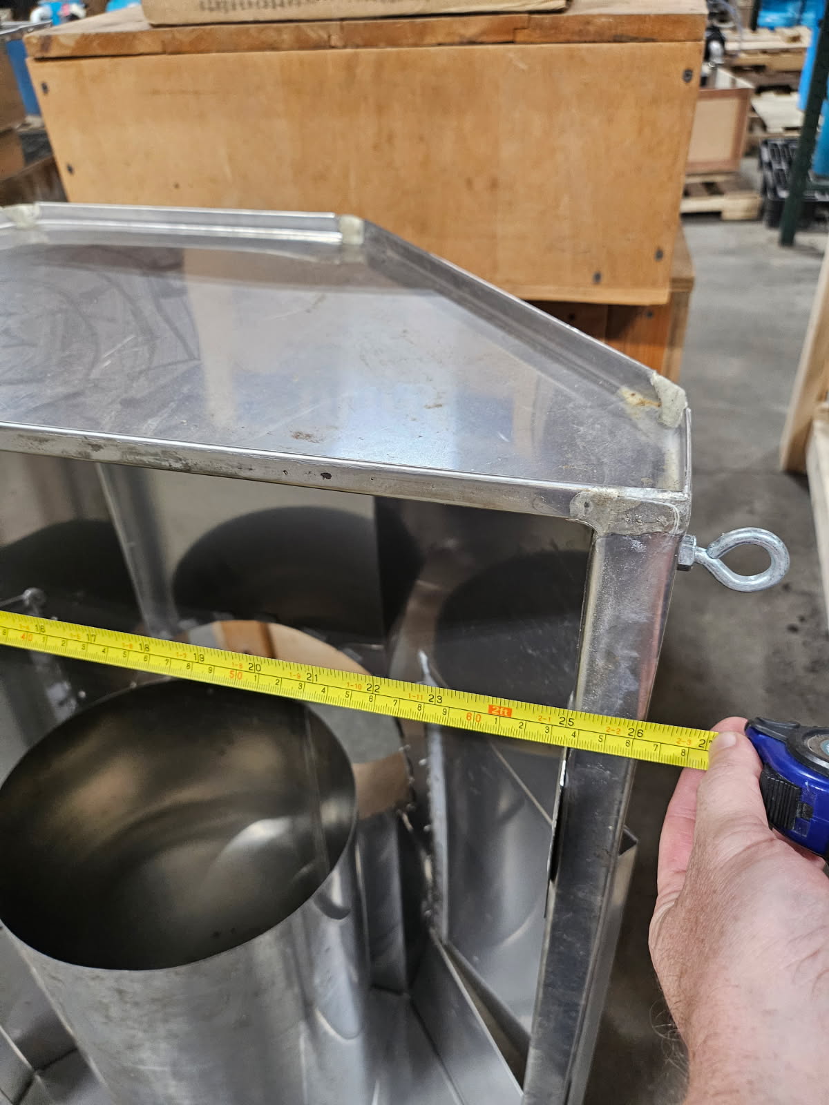 2'x4' Suspended SS Hood (Amish Made)