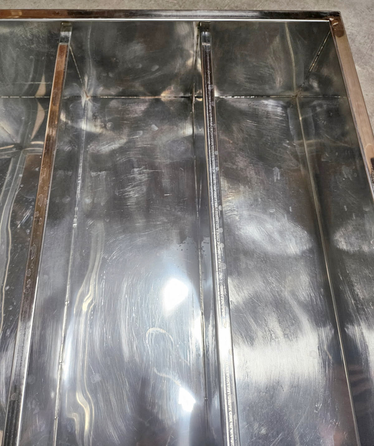 Used 1/2 Pint Welded 3 Section Syrup Pan