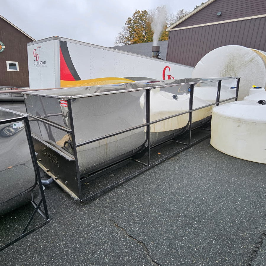 Used 2,111 Gallon Lapierre Stainless Tank (5'x16'x50 1/2")