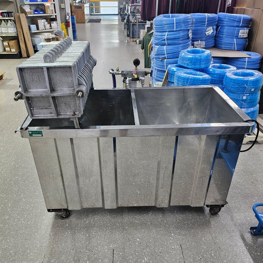 Used 10" CDL Full Stack Filter Press Mounted over a CDL Double Drawoff Tank