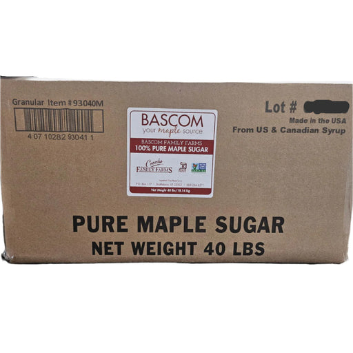 40 lb Box Pure Maple Sugar Milled Granules