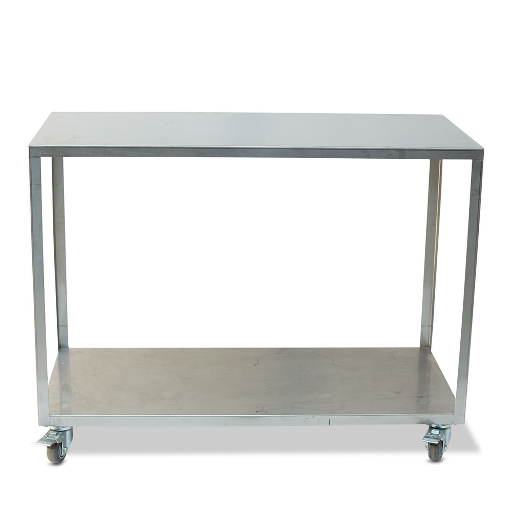 Stainless Filter Press Cart on Wheels (20" wide x 52" long x 33 1/2" high)