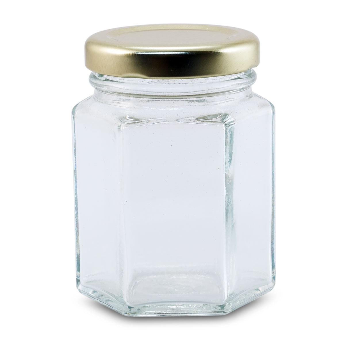 5.3 oz Hex Glass Jar (12/case)