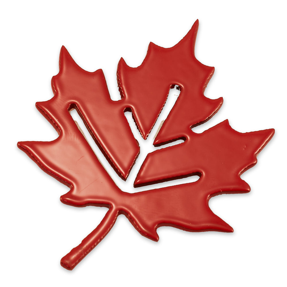 3" Maple Leaf w/Earthen Magnet (Red)