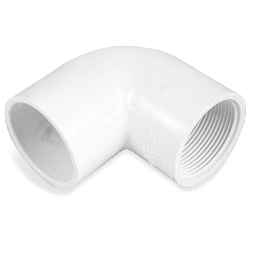 1 1/2" PVC 90 Degree Elbow (FPT x slip)